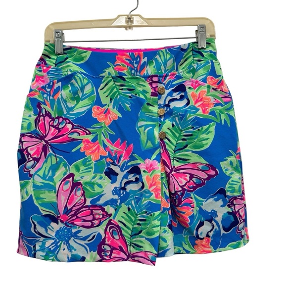 Lilly Pulitzer Luxletic Daphne Skort Pundy Blue Isle Be Back Golf Size 2 - Picture 1 of 13